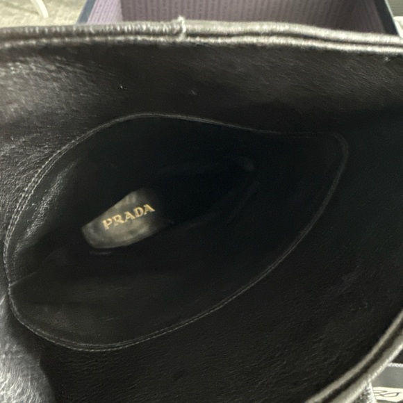 Prada authentic black pull on boots 38.5 - Picture 8 of 16